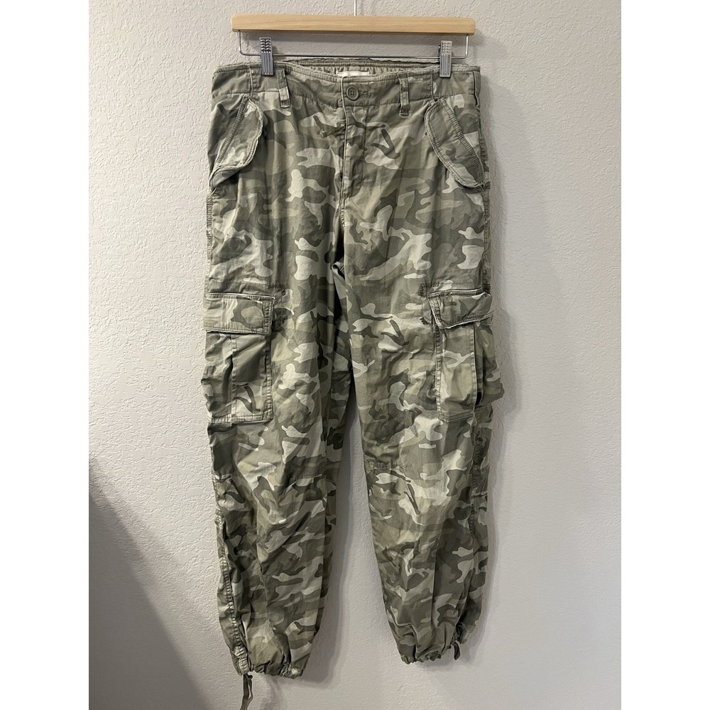 Abercrombie & Fitch Pants Women's 29 L Camo Cargo Paratrooper Vintage Y2K